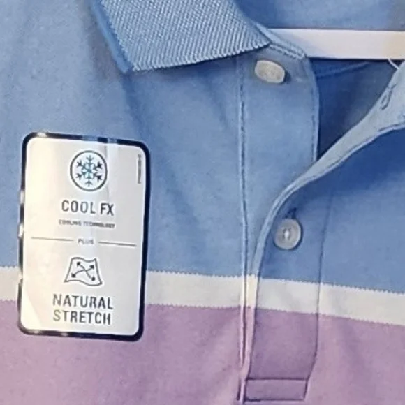 Izod Men's Advantage Performance Stretch Short Sleeve Polo Shirt Size L NWT - Picture 6 of 9